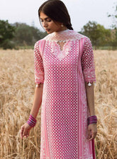 Mulaqaat By Afrozeh Embroidered Lawn 3 Piece Unstitched Suit AF25MFL D-10 KHWAAB